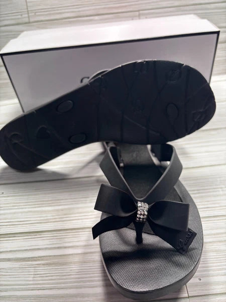 Guess Women's Tutu Eva Fashion Bow Detail Flip Flop Sandals Size 10 M