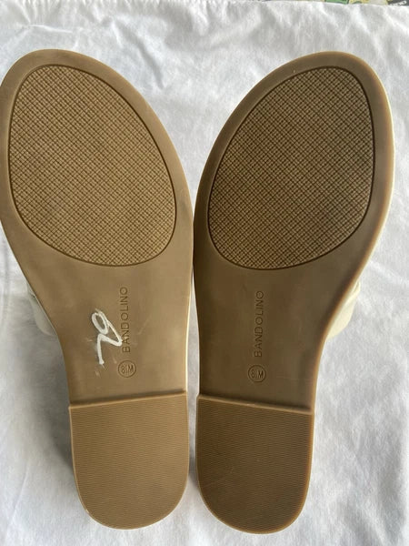 Bandolino Women’s White Sandals Size 8.5