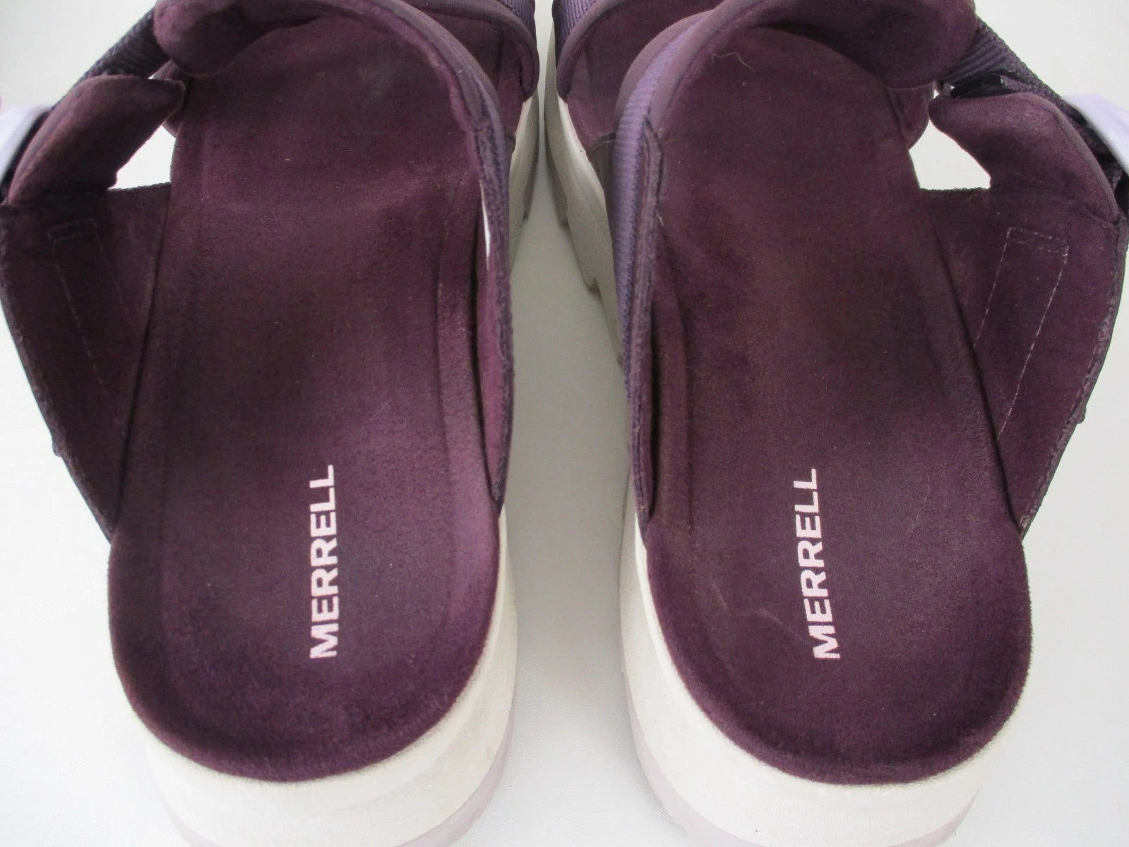 Merrell Alpine Cush Burgundy Sport Platform Slide Sandals size 11, 42