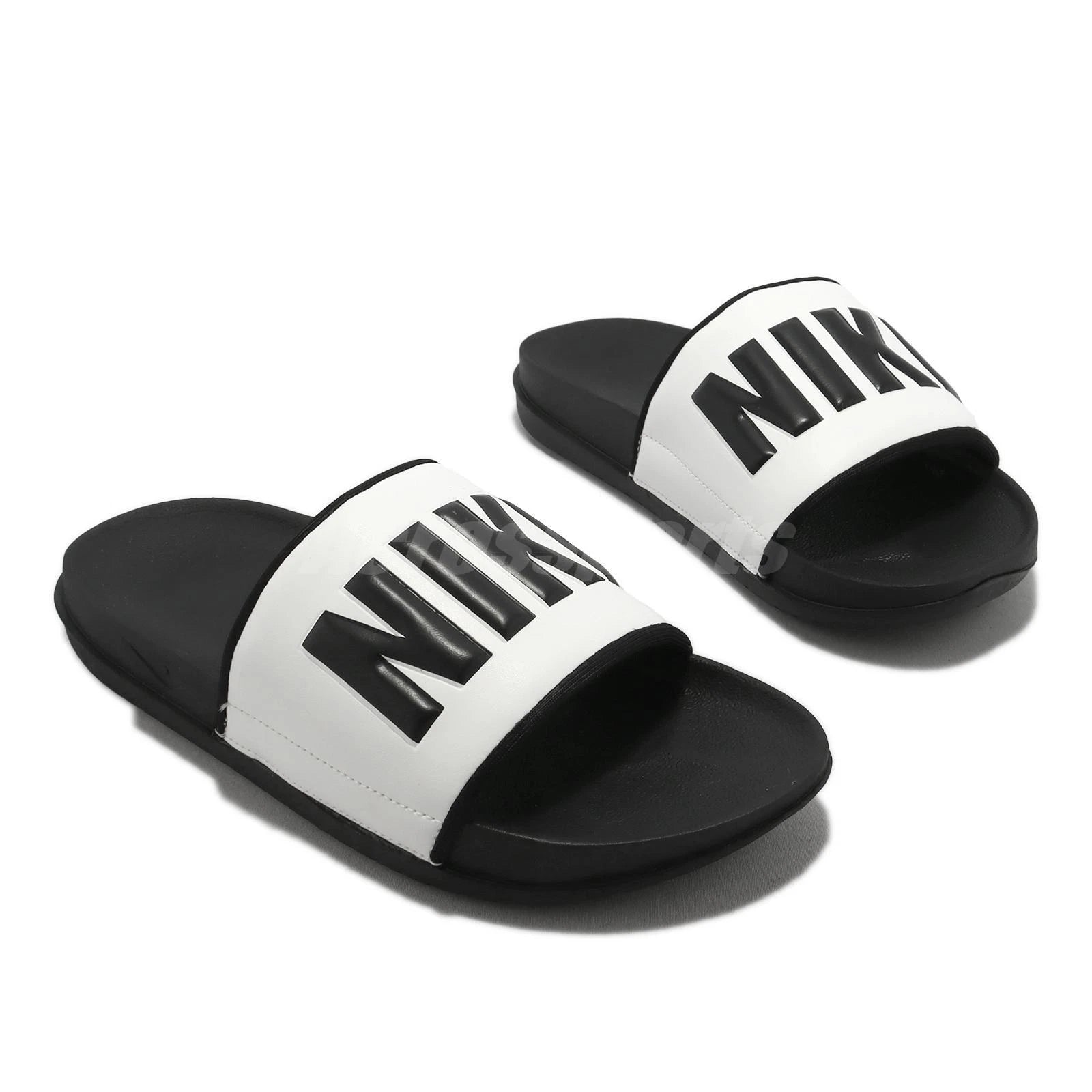 Nike Wmns Offcourt Slide Black White Women Unisex Slip On Sandals BQ4632-011