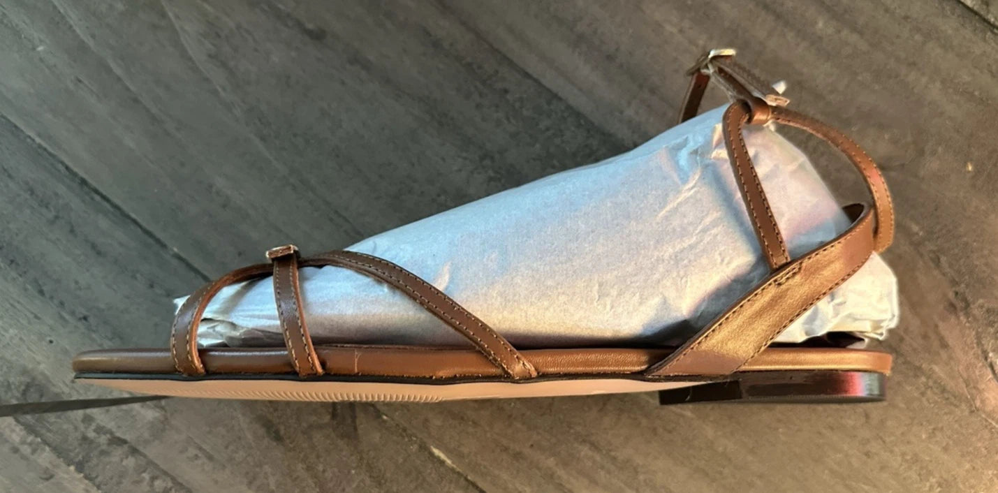 J. Crew Capri Buckle Strap Sandals US Women's Size 9M - Brown Color/ CH300 Style