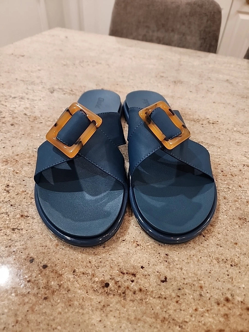 New Women's OLUKAI Lagoon La'I Leather Sandals Size 11