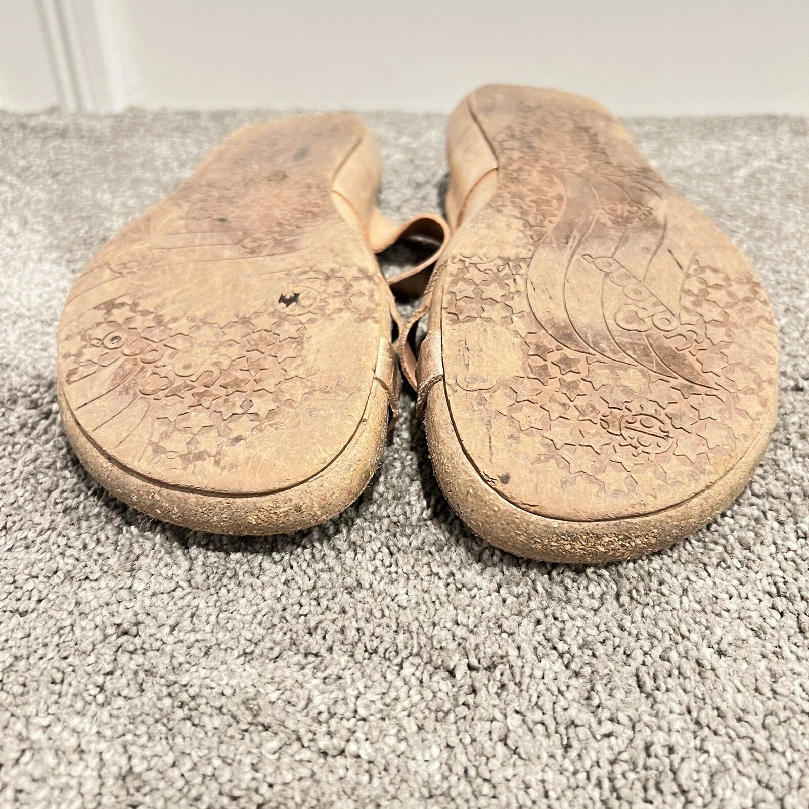 Yokono Ibiza Rose Gold Birki Style Cork Sandals 8 Thong Slide Cork Comfort