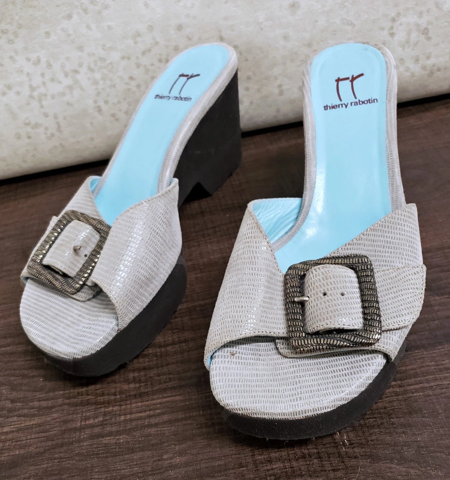 Thierry Rabotin Pantolette slide sandal size 37 us 6.5