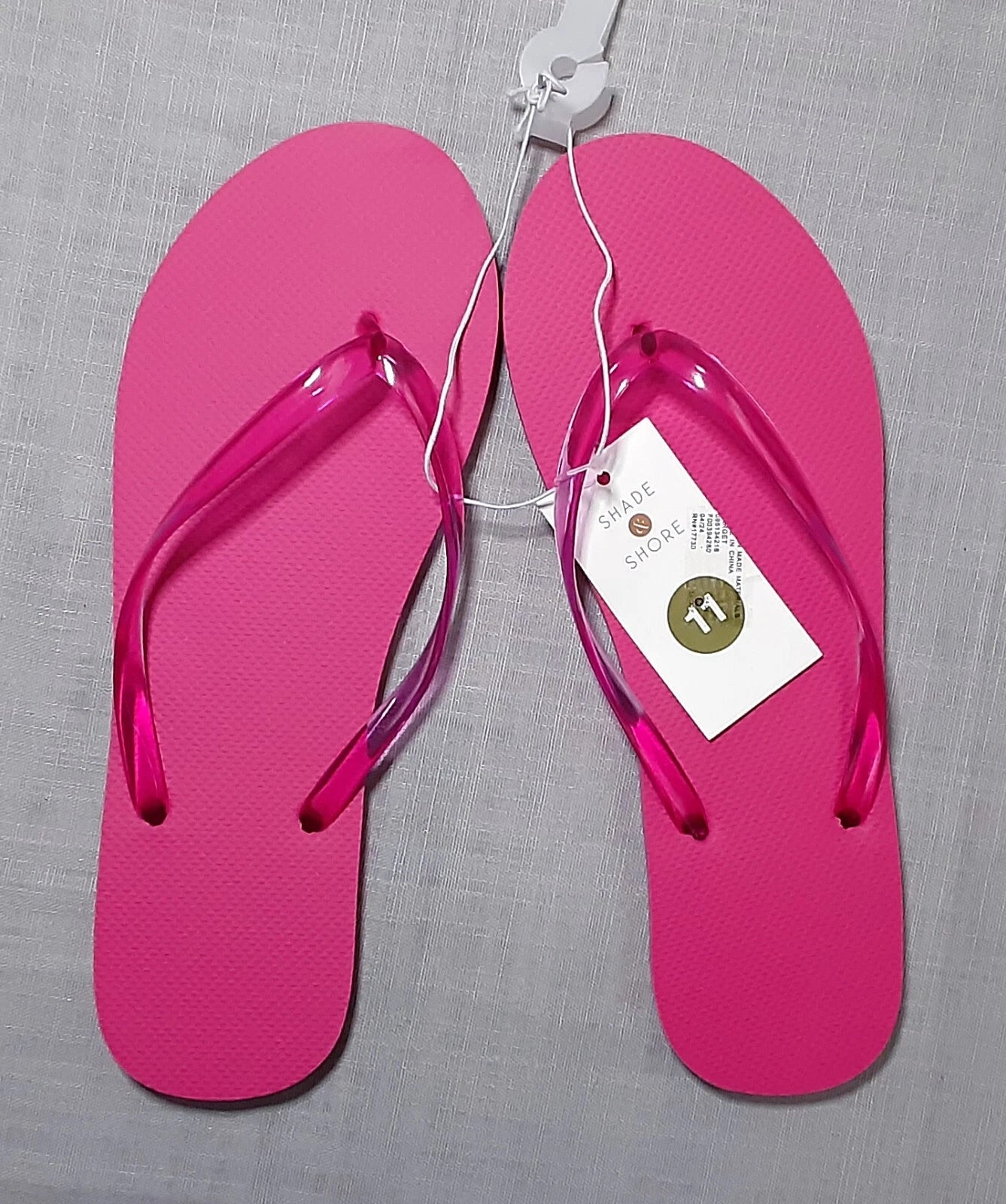Target sz:11 Women's Girls' Fashion Beach Flip Flops Sandal Shoes Fuchsia Pink