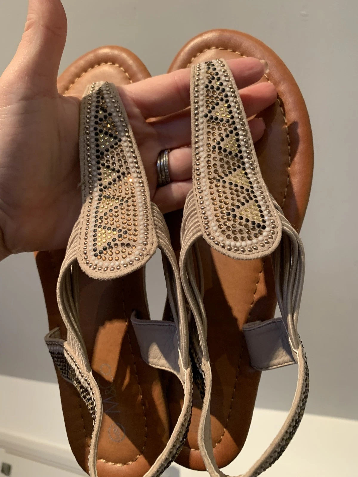Sandals size 6 M&Co Boho Style  Flats