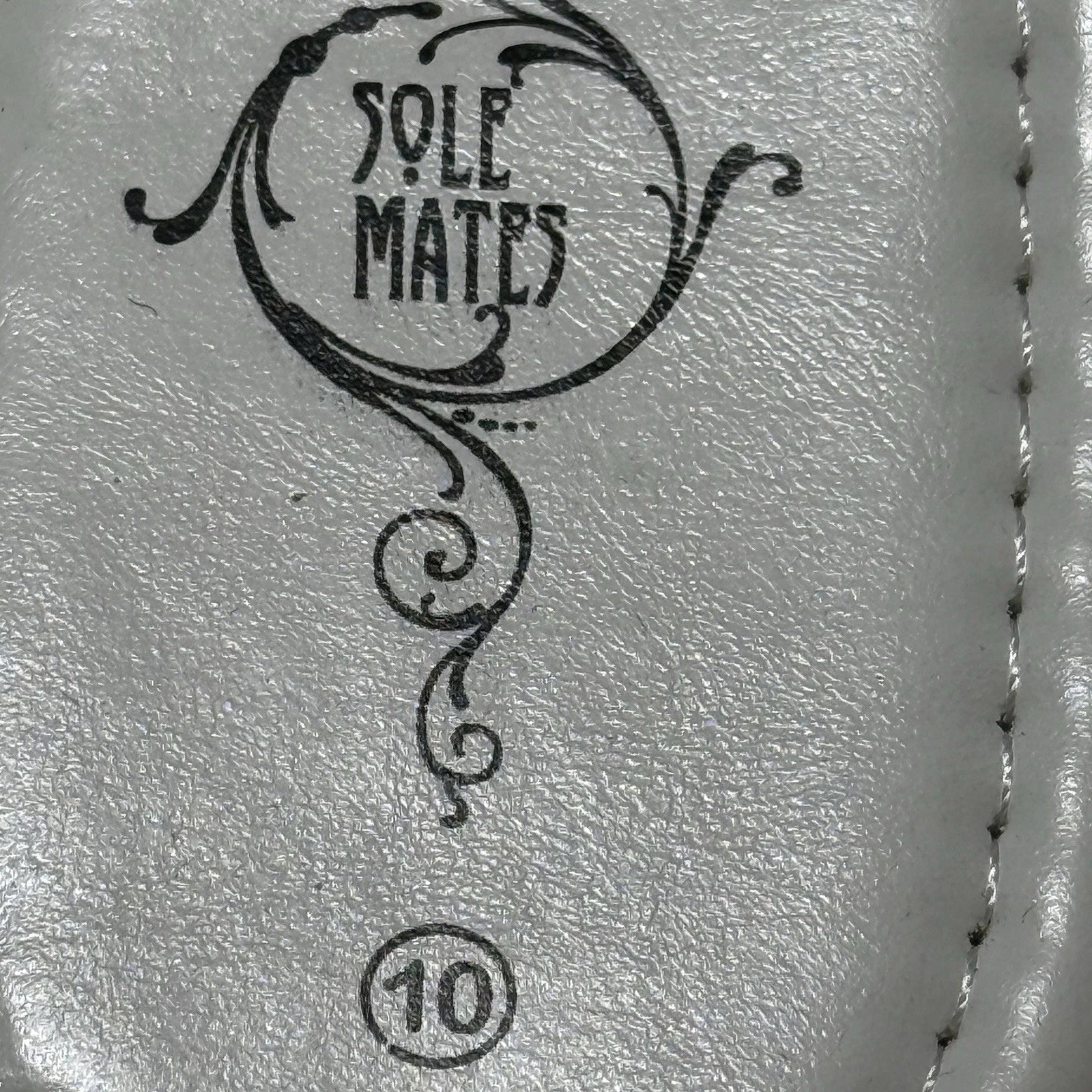 Sole Mates White SlipOnPlatform Wedge Flip Flop Thong Sandals Womens Sz 10- NEW