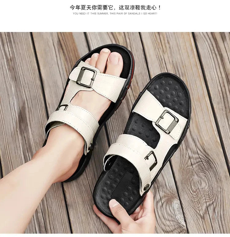 38-48 Plus Size Mens Open Toe Slingback Beach Holiday Summer Slippers Sandals Sz