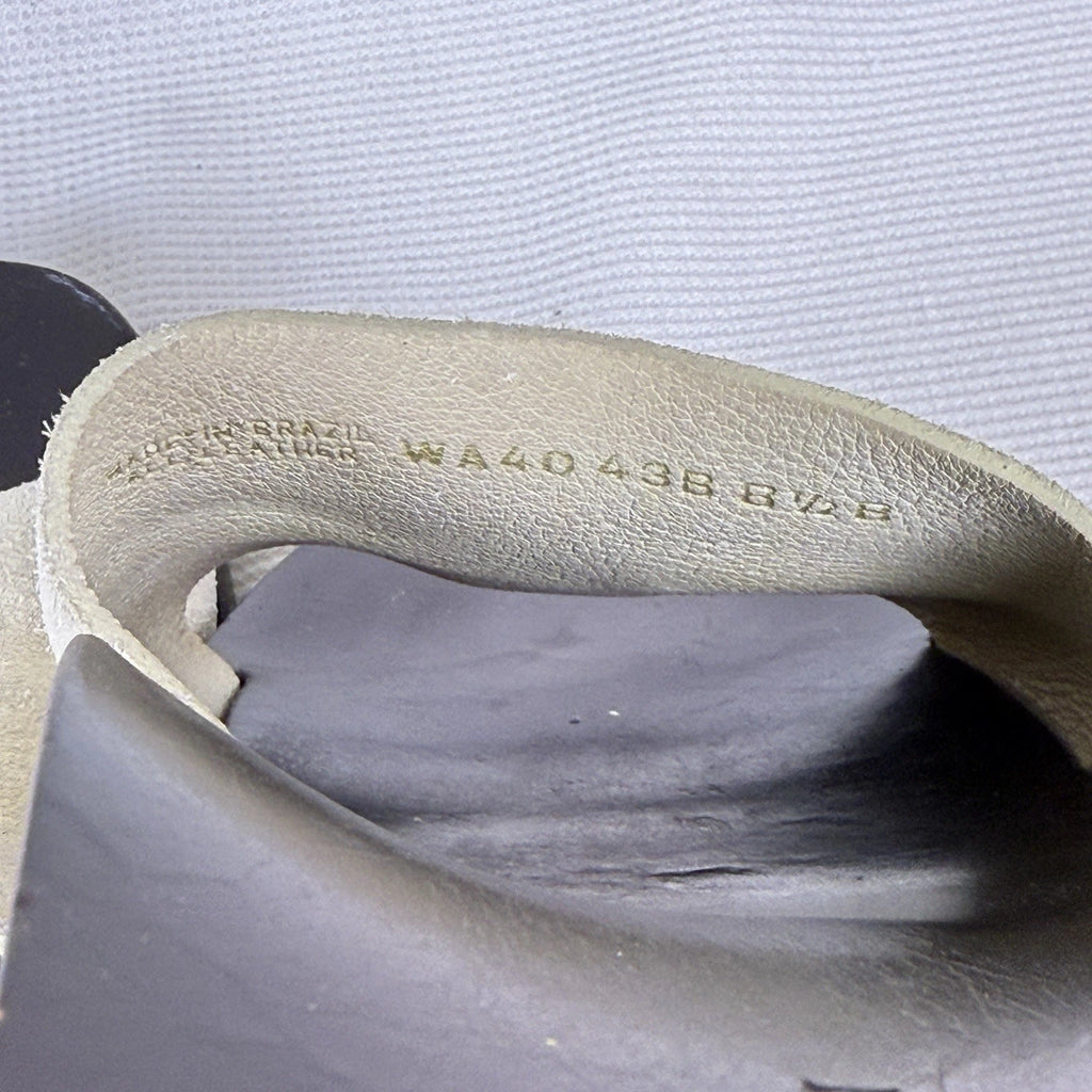 Ralph Lauren Beige Wood Block Heel Sandals Women's 8.5