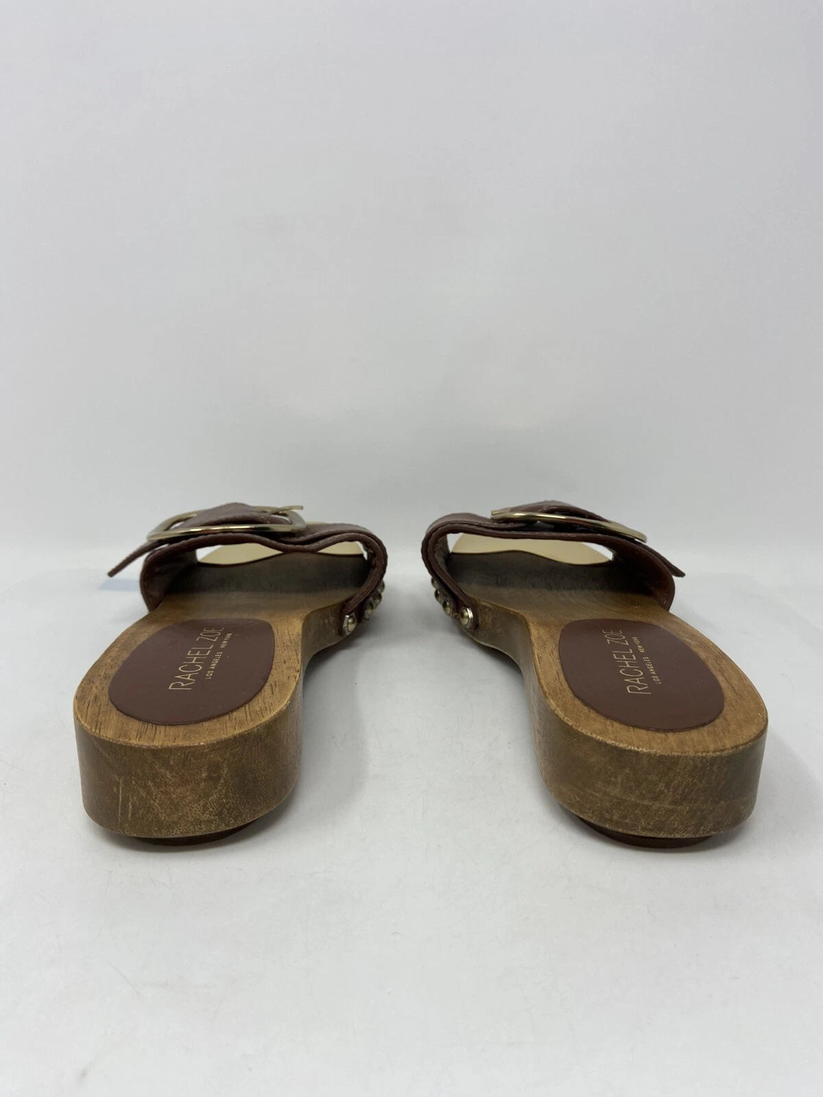 Rachel Zoe Women's Fashion Buckle Open Toe Slide Sandals Women’s Size: 7.5