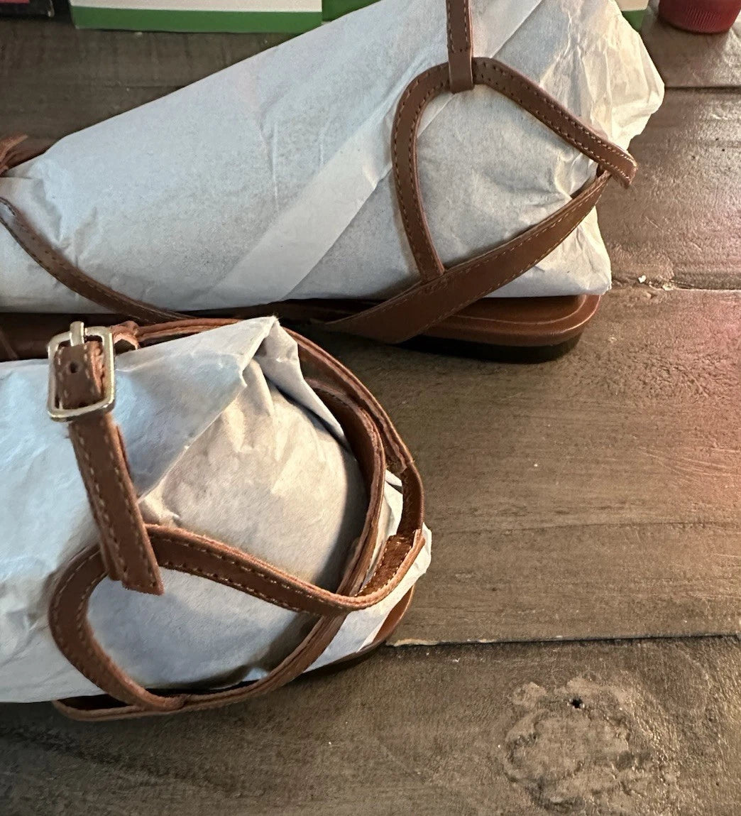 J. Crew Capri Buckle Strap Sandals US Women's Size 9M - Brown Color/ CH300 Style