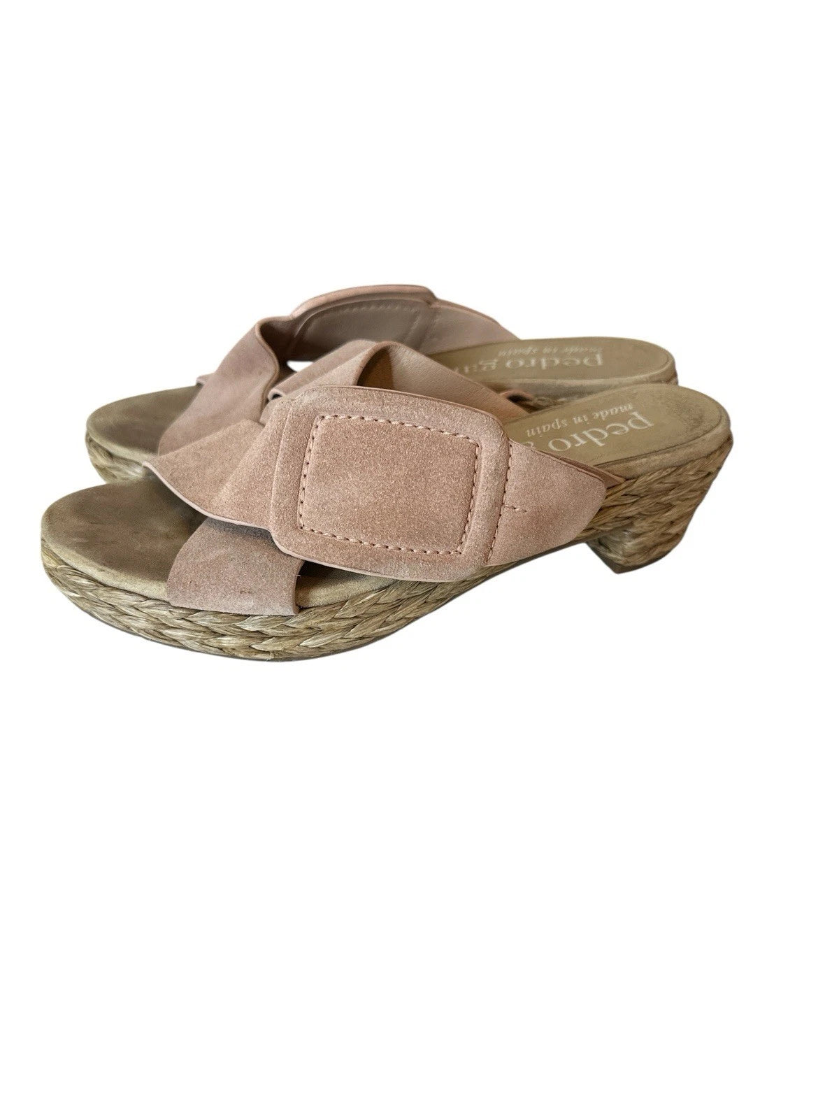 Pedro Garcia Sandals Women's Size 36.5 Braided Raffia Sole Designer Made Spain