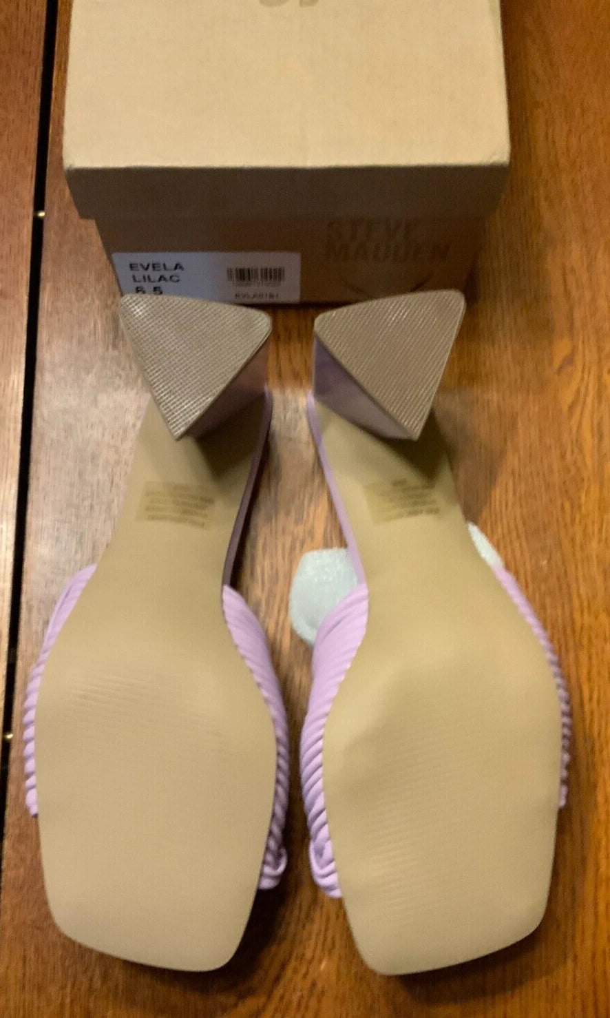Steve Madden Women's Evela Heeled Sandal, Style#EVLA01S1, Size 6.5, Color Lilac