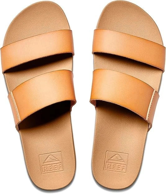 REEF Women's Cushion Vista Slide Sandal Natural Size 7 Style RF0A3OKSNAT