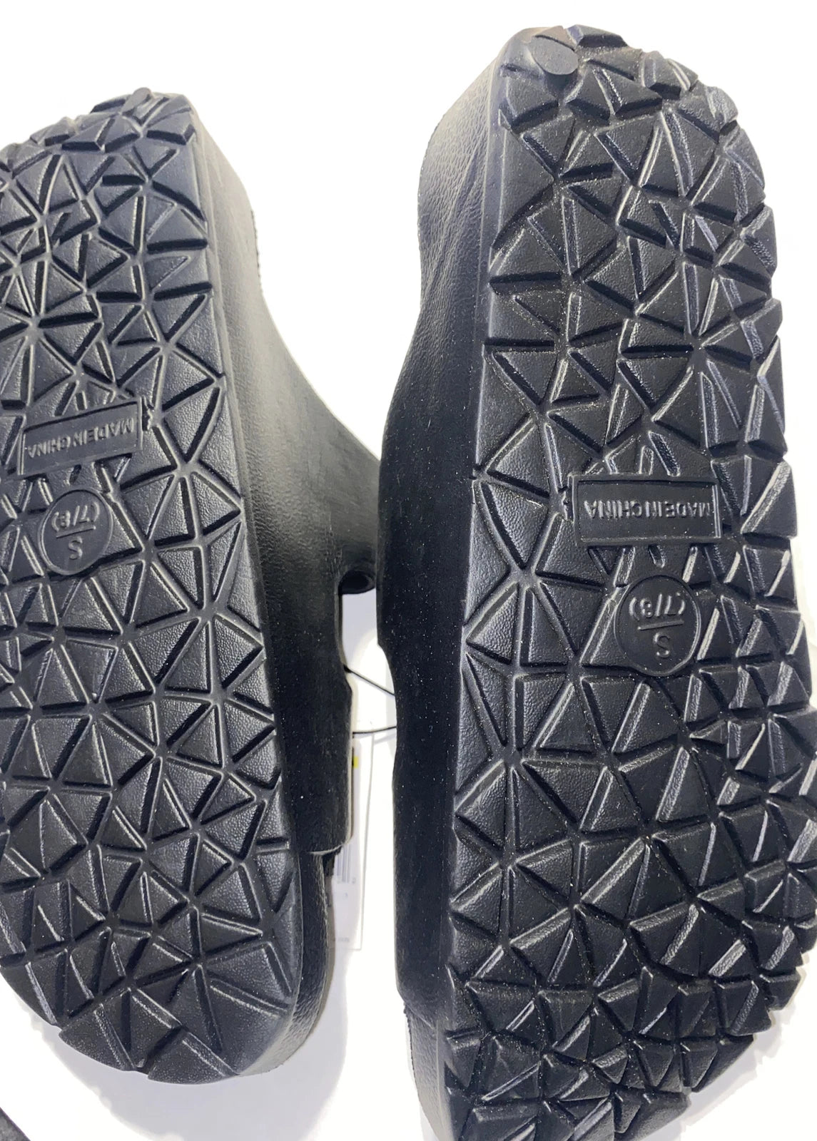 Revolution Mens Sandals, Black Size S 7-8 Buckle Style Beach Shower Shoes NWT