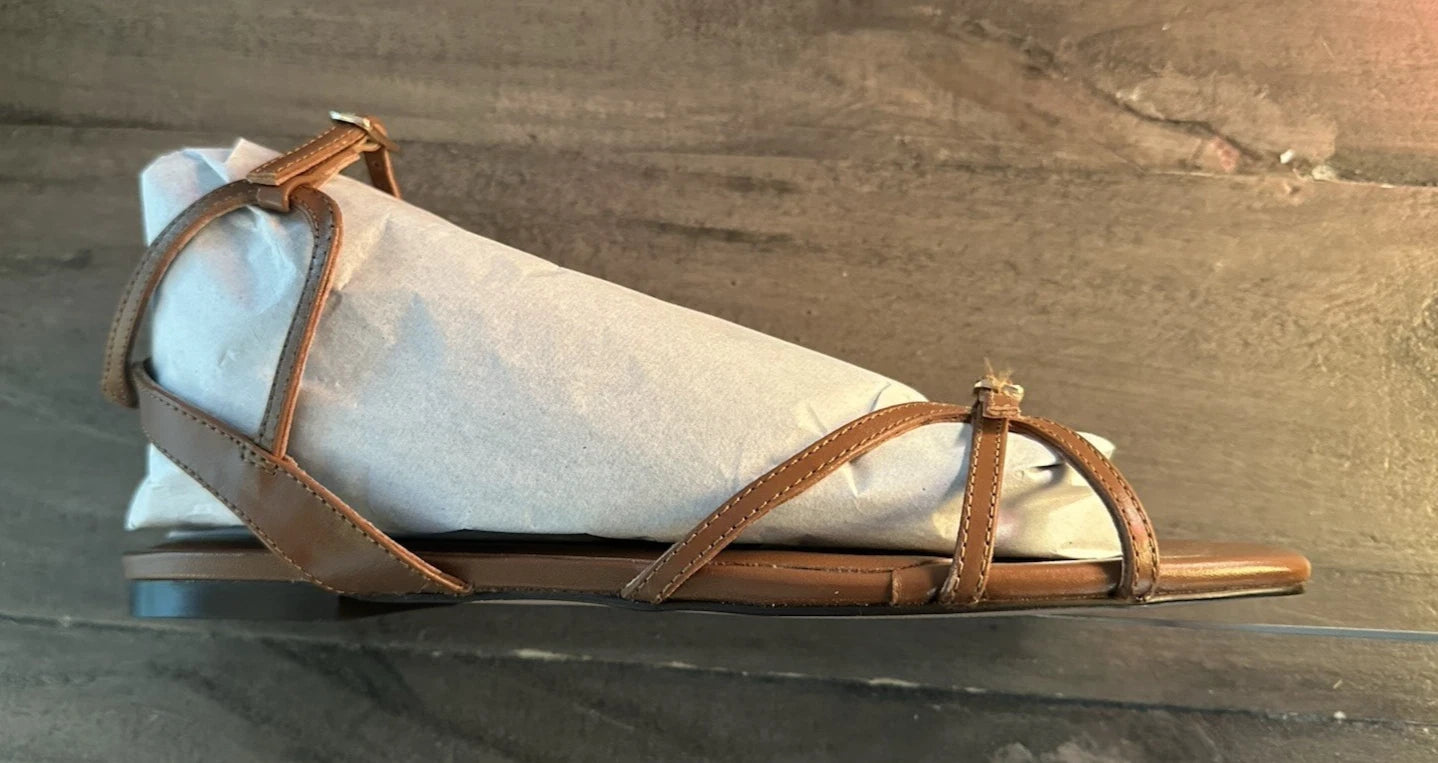 J. Crew Capri Buckle Strap Sandals US Women's Size 9M - Brown Color/ CH300 Style