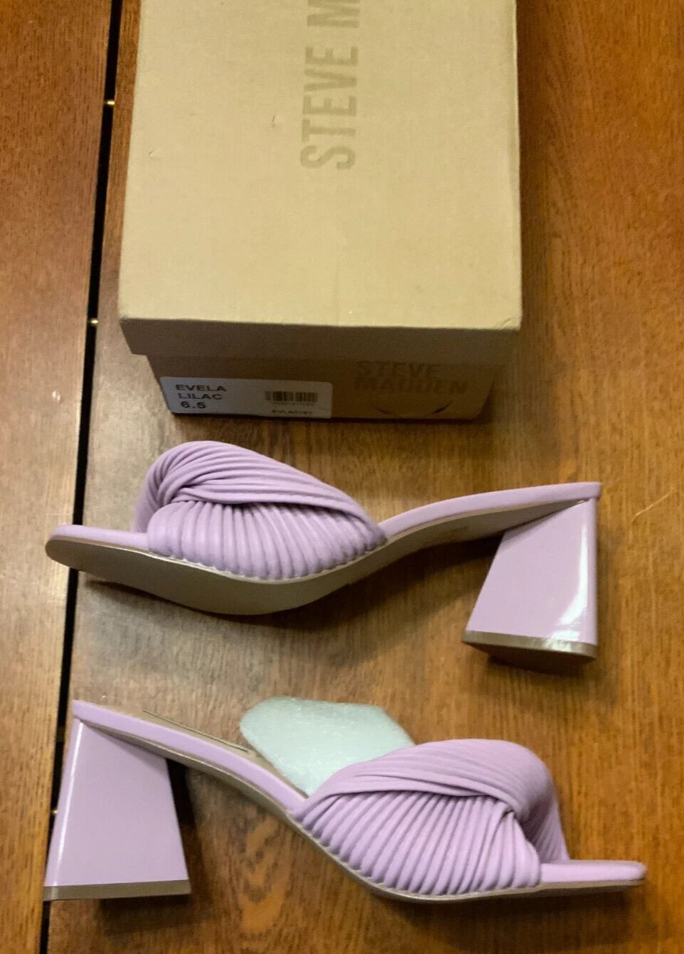 Steve Madden Women's Evela Heeled Sandal, Style#EVLA01S1, Size 6.5, Color Lilac