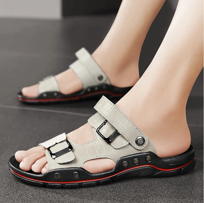 38-48 Plus Size Mens Open Toe Slingback Beach Holiday Summer Slippers Sandals Sz