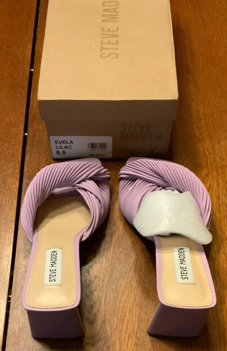 Steve Madden Women's Evela Heeled Sandal, Style#EVLA01S1, Size 6.5, Color Lilac