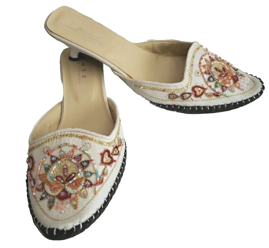 Passi Italia Collezione Unique Harem Style Mule Sandals Sz 11