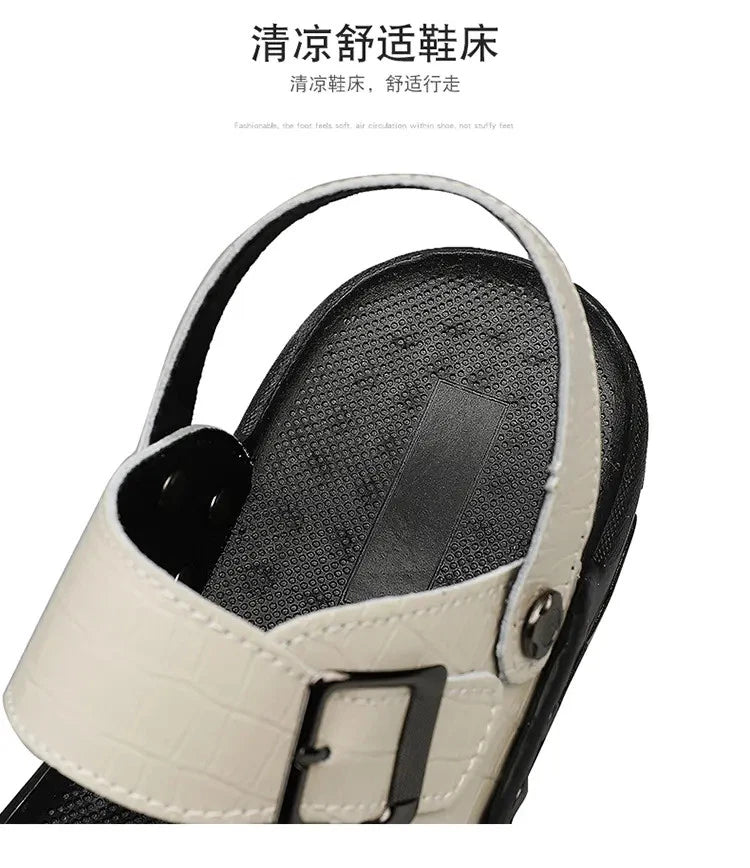 38-48 Plus Size Mens Open Toe Slingback Beach Holiday Summer Slippers Sandals Sz