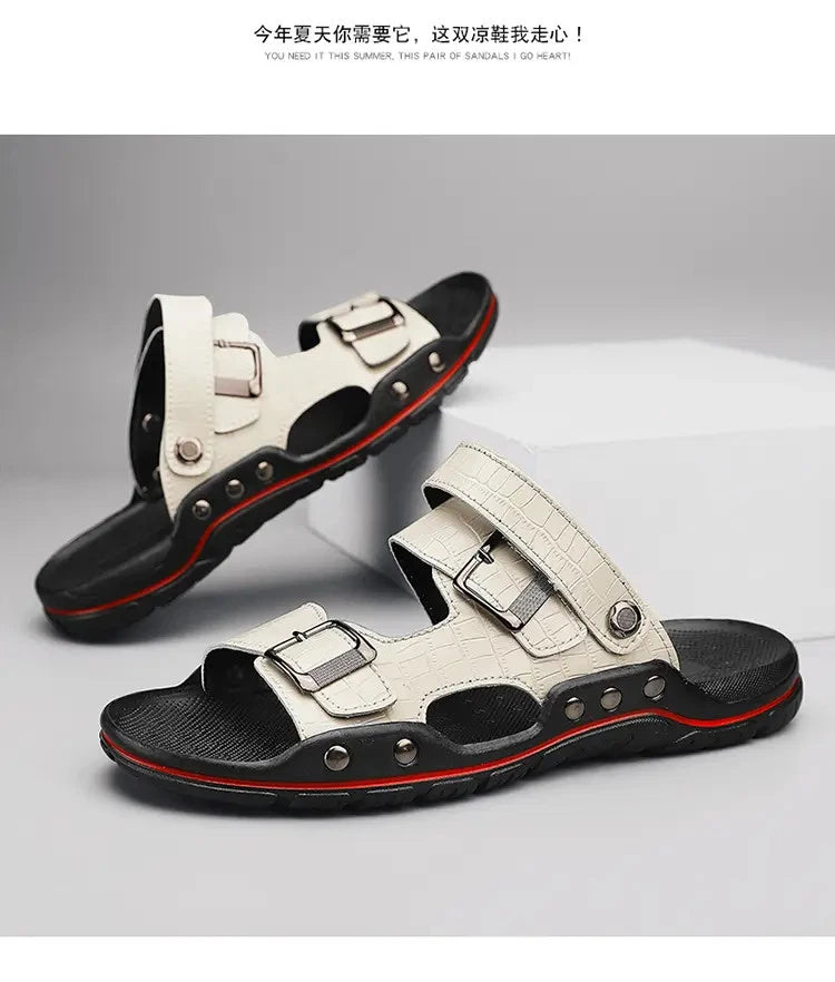 38-48 Plus Size Mens Open Toe Slingback Beach Holiday Summer Slippers Sandals Sz