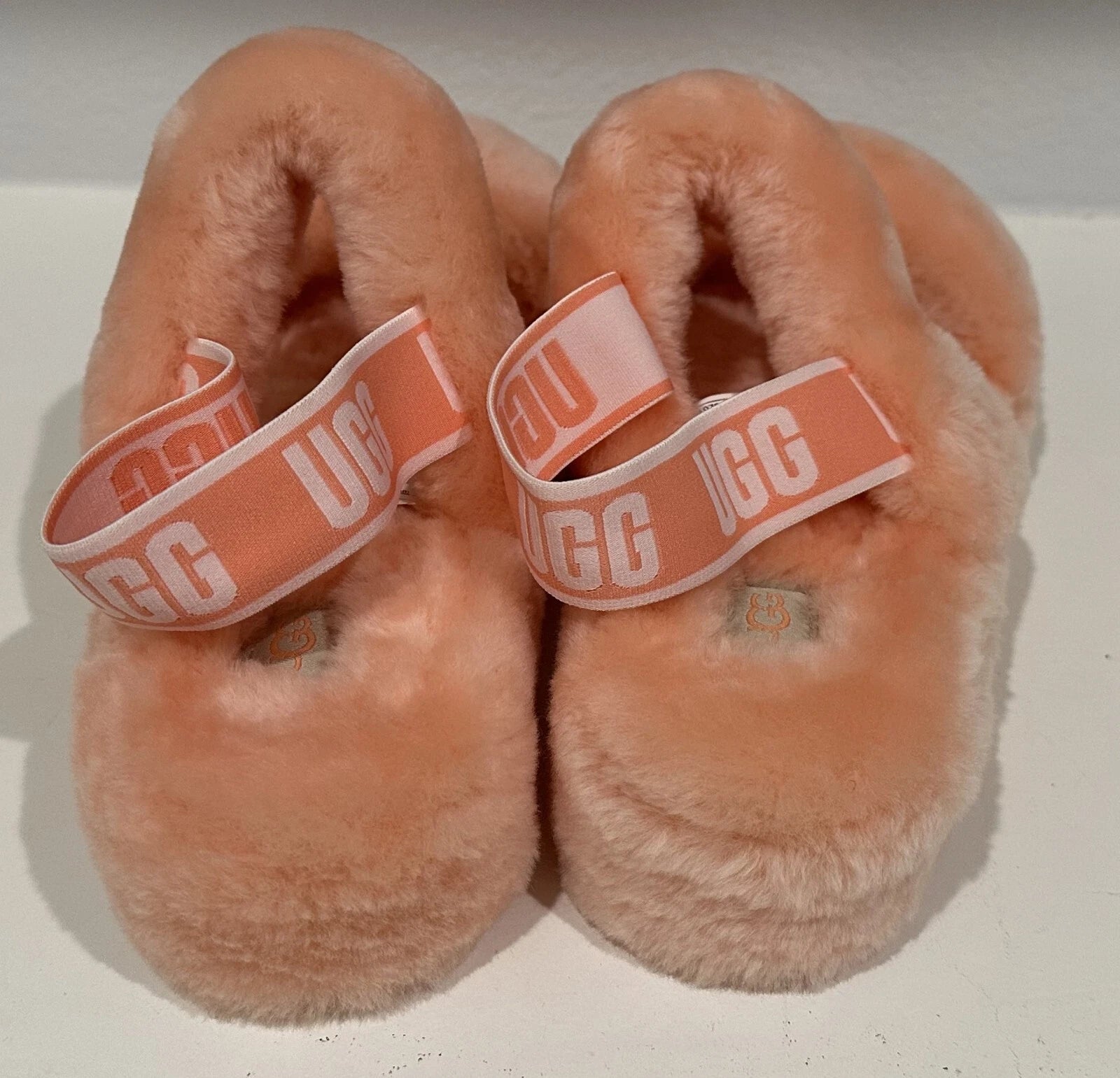 UGG Oh Yeah Fluff Slide Sandal – Sheepskin Comfort, Strappy Style – Size 11