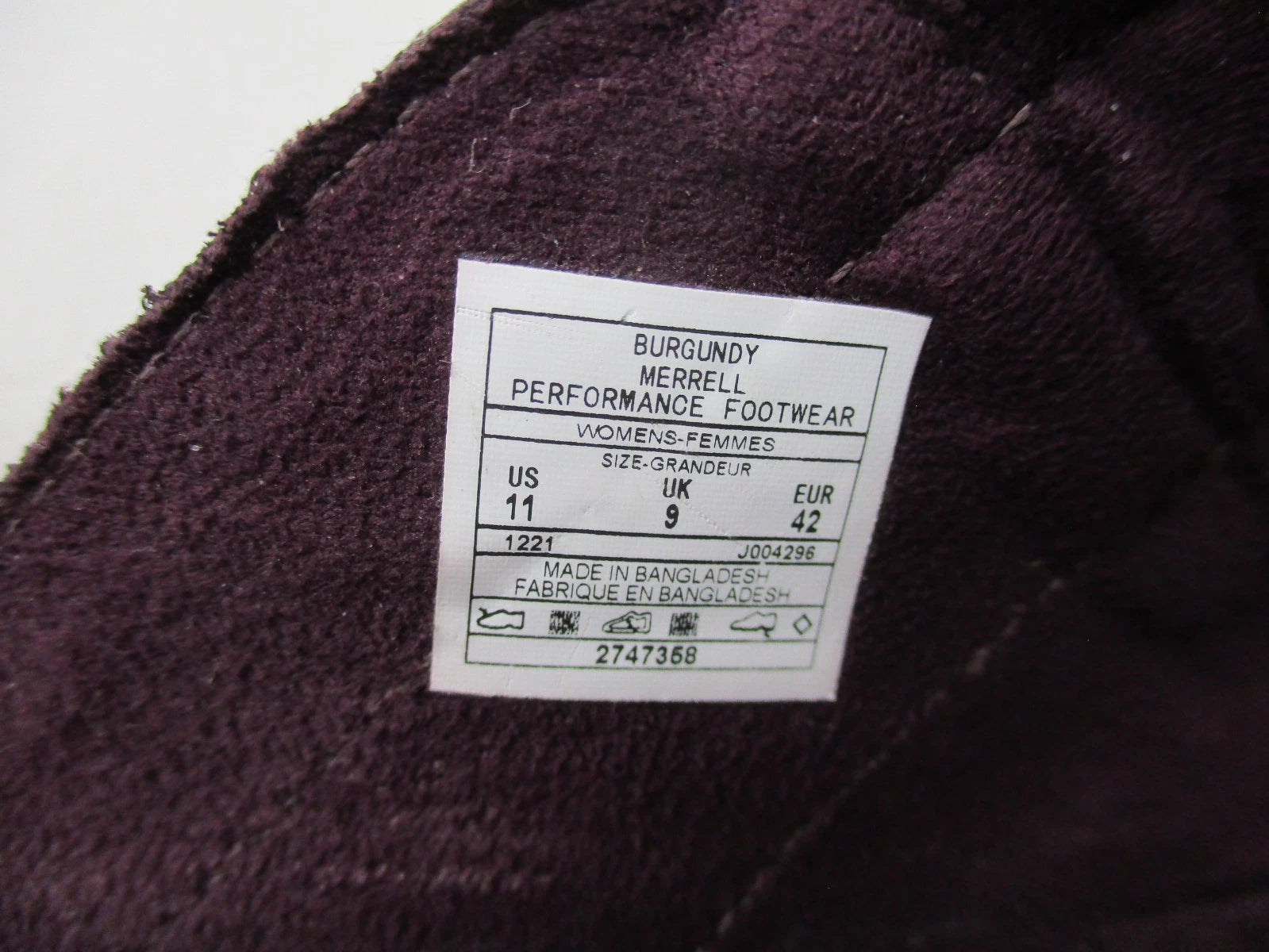 Merrell Alpine Cush Burgundy Sport Platform Slide Sandals size 11, 42