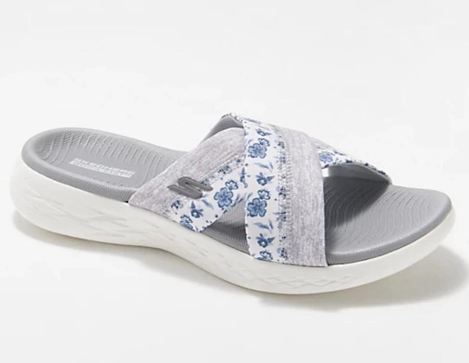 Skechers Women On-the-GO  Washable Floral Slides - Bloom TINI $47 {&}