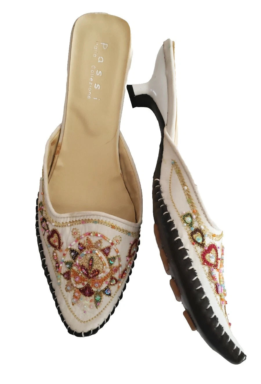 Passi Italia Collezione Unique Harem Style Mule Sandals Sz 11