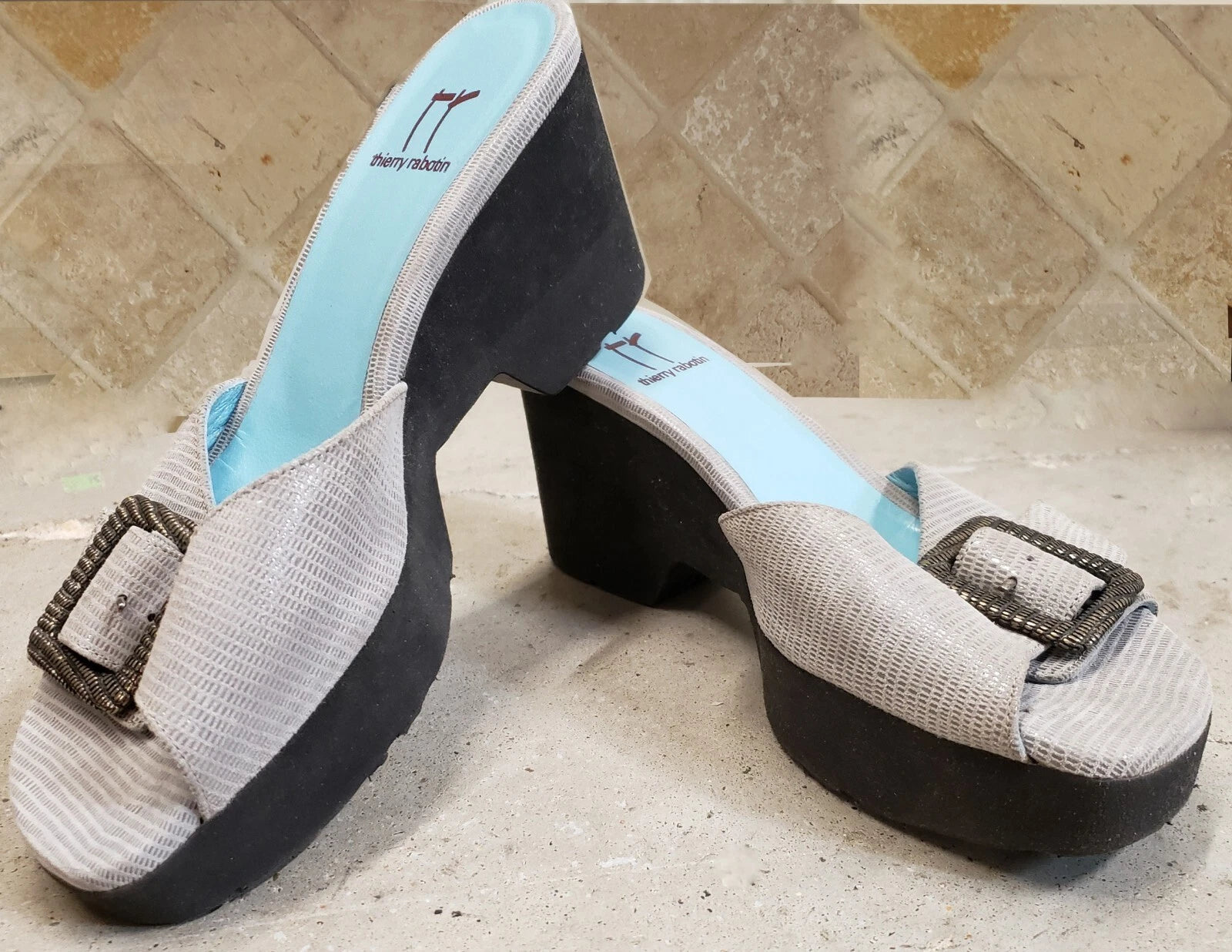 Thierry Rabotin Pantolette slide sandal size 37 us 6.5