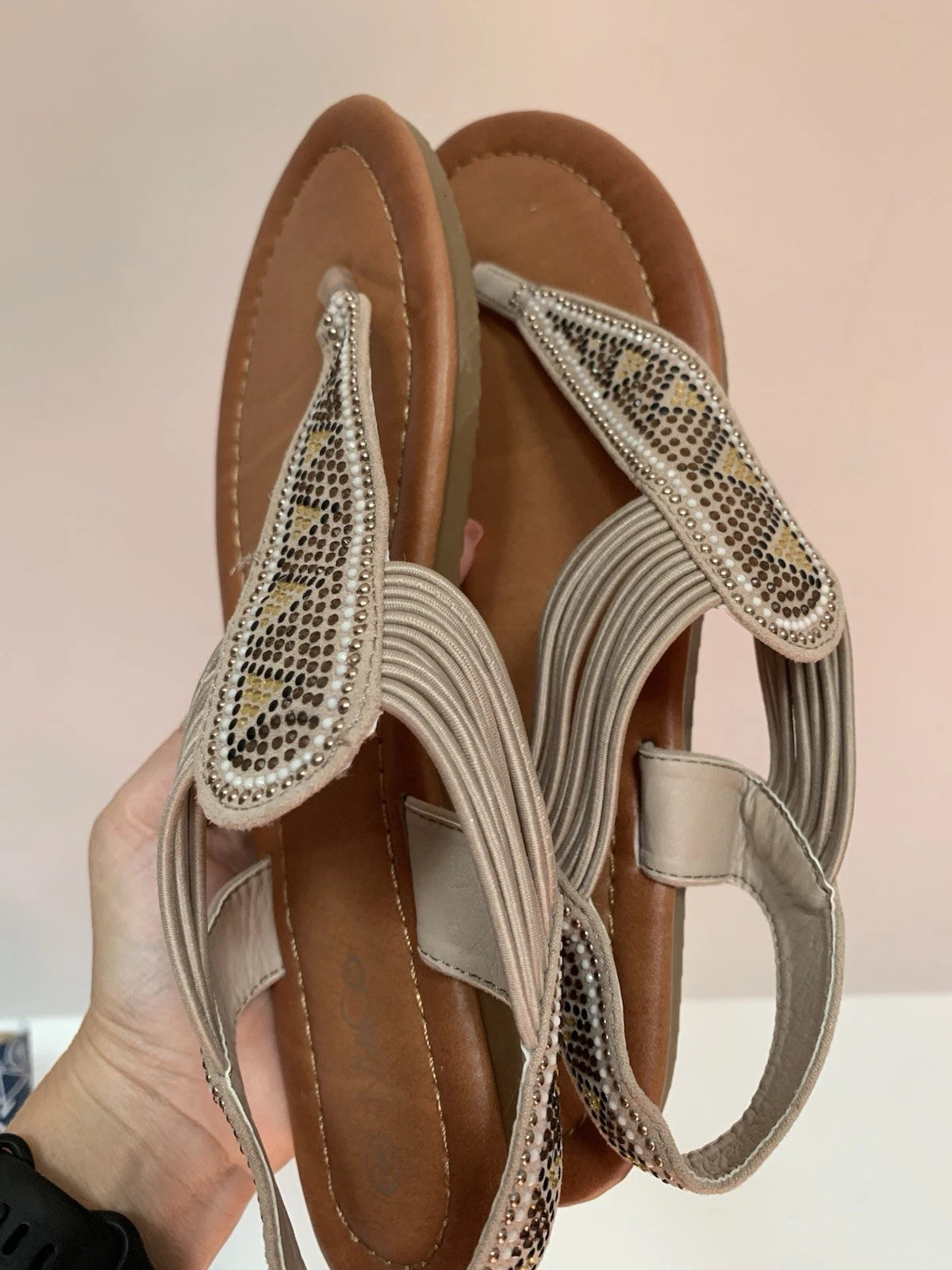 Sandals size 6 M&Co Boho Style  Flats