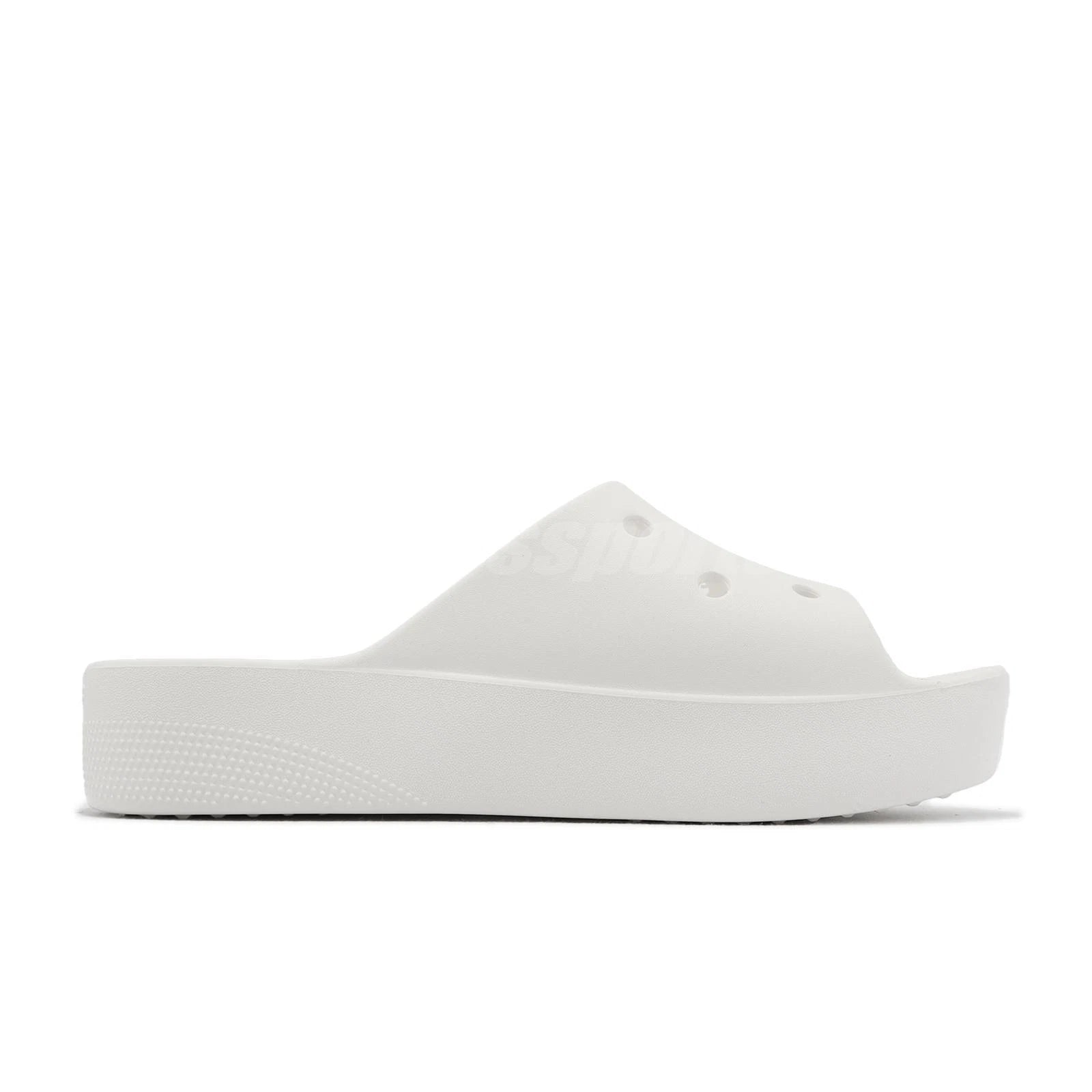 Crocs Classic Platform Slide White Women Casual Sandals Slippers 208180-100