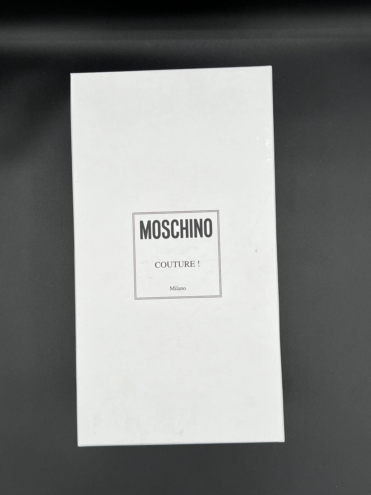 Moschino Womens Wide Logo Rubber White Flat Slip On Pool Slide Sandal US 5/EU 35