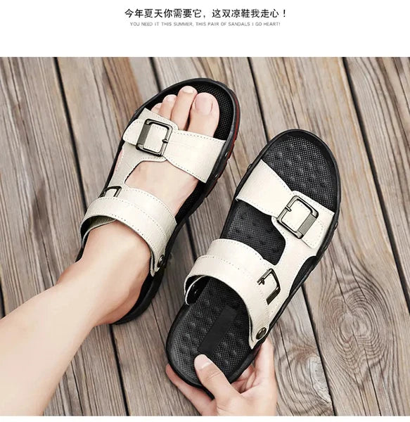38-48 Plus Size Mens Open Toe Slingback Beach Holiday Summer Slippers Sandals Sz