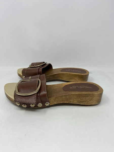 Rachel Zoe Women's Fashion Buckle Open Toe Slide Sandals Women’s Size: 7.5