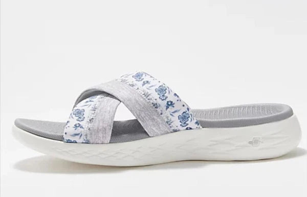 Skechers Women On-the-GO  Washable Floral Slides - Bloom TINI $47 {&}
