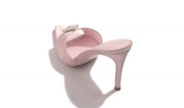 2025 Summer Women's Rhinestones Pointed Open Toe Mules Slides Slippers Sandals
