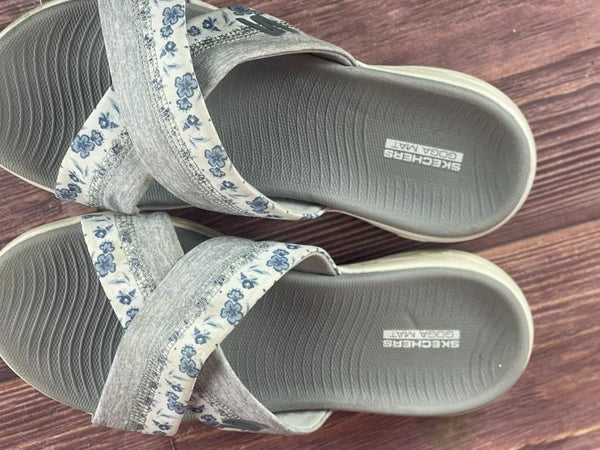 Skechers Women On-the-GO  Washable Floral Slides - Bloom TINI Sz 8