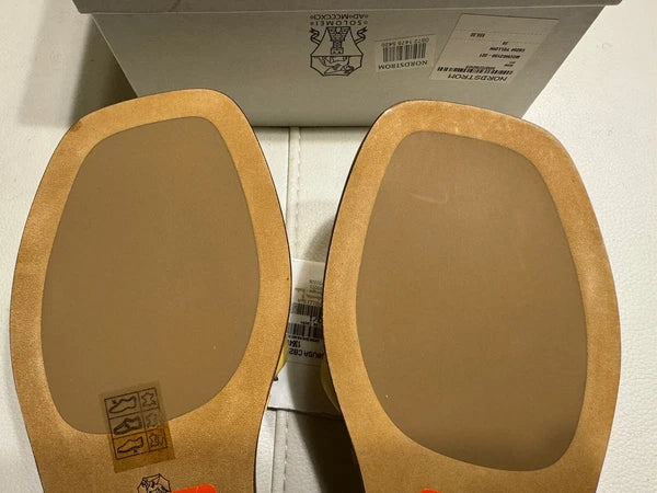 NEW BRUNELLO CUCINELLI Monili Trim Slide Sandal  Sz 7.5 US 37.5 EU $695