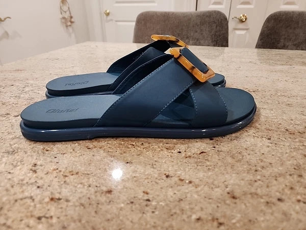 New Women's OLUKAI Lagoon La'I Leather Sandals Size 11