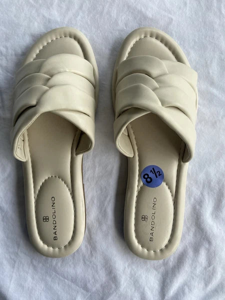 Bandolino Women’s White Sandals Size 8.5