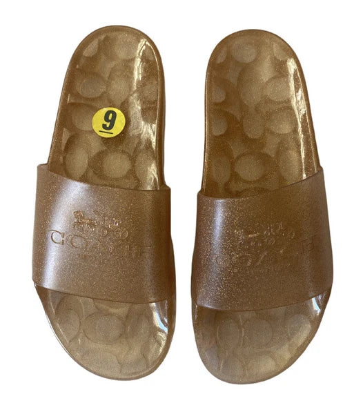 Coach Champagne Women's Ulyssa Slide Style #c3068 Sandals size 9