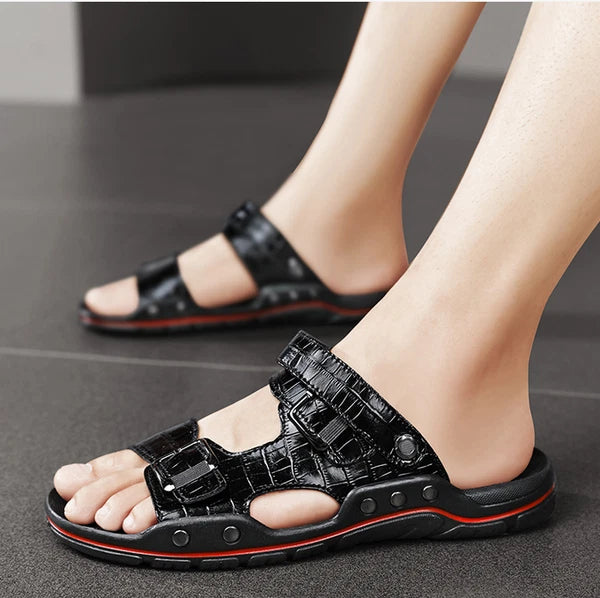 38-48 Plus Size Mens Open Toe Slingback Beach Holiday Summer Slippers Sandals Sz