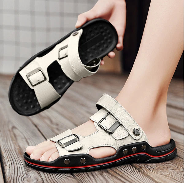 38-48 Plus Size Mens Open Toe Slingback Beach Holiday Summer Slippers Sandals Sz