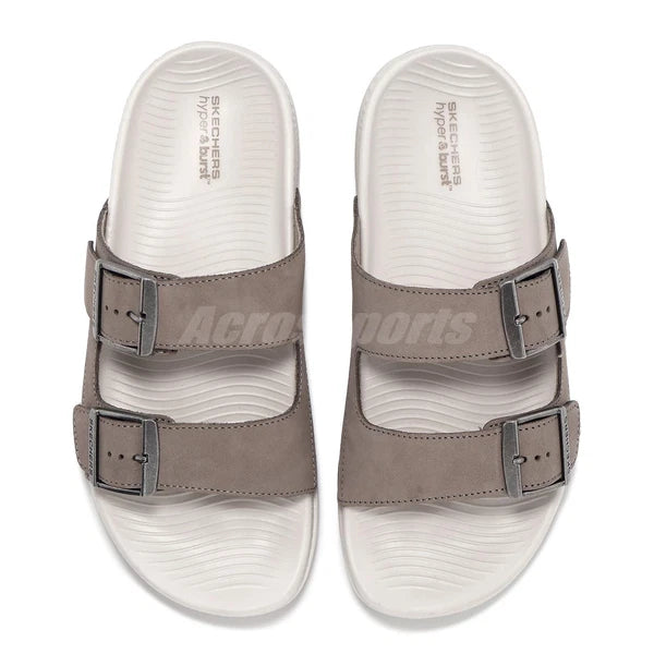 Skechers Hyper Slide-Vida Dark Taupe Women Casual Slip On Sandal 140466-DKTP