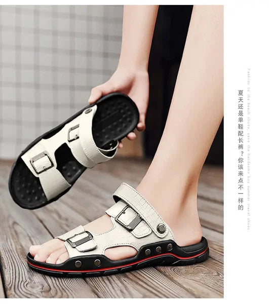 38-48 Plus Size Mens Open Toe Slingback Beach Holiday Summer Slippers Sandals Sz