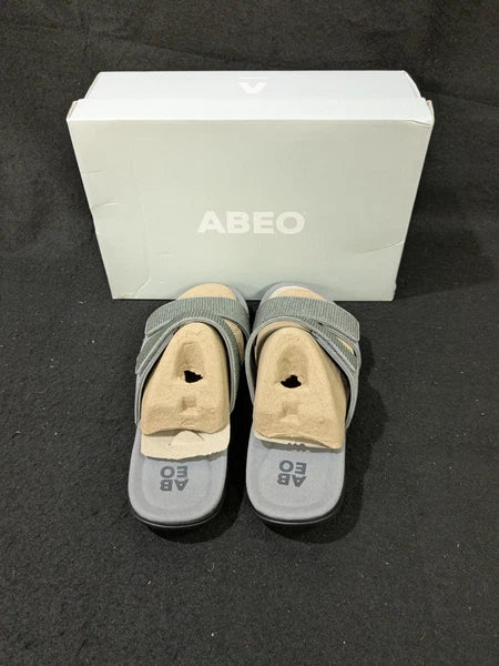 2 pair Abeo Barrie NIB Black/ Grey Tiny Stones Orthotic Sandals Sz 7.5