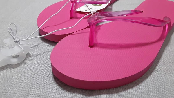 Target sz:11 Women's Girls' Fashion Beach Flip Flops Sandal Shoes Fuchsia Pink