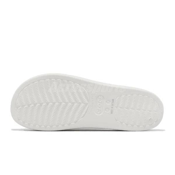 Crocs Classic Platform Slide White Women Casual Sandals Slippers 208180-100